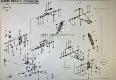 CF 625 - CF 600 ATV ARKA TABLA BURÇ VE MİLİ TAKIMI