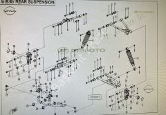 CF 625 - CF 600 ATV ARKA TABLA BURÇ VE MİLİ TAKIMI