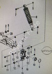 CF 625 - CF 600 ATV ARKA TABLA BURÇ VE MİLİ TAKIMI