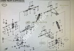 CF 450 ATV ARKA TABLA BURÇ VE MİLİ TAKIMI