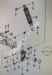 CF 450 ATV ARKA TABLA BURÇ VE MİLİ TAKIMI
